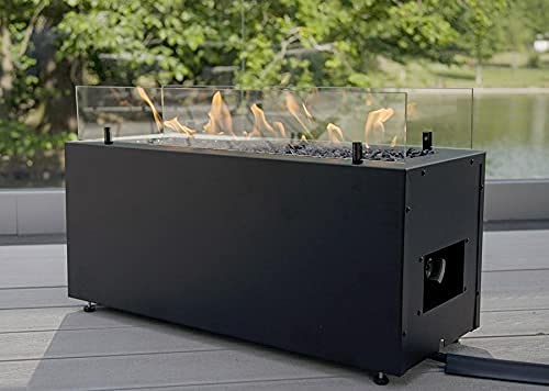 Planika Rio - Gas Feuerstelle für den Außenbereich - Tragbarer und Kompakter Gaskamin für den Garten - Außenkamin - Wetterfest - Leichte Montage - Lpg-Kraftstoff