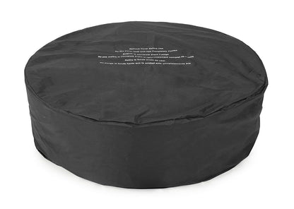 Decor Space Gaskamin Wolke Gestell aus lackiertem Stahl mit Windschutz aus Glas (dunkelgrau)