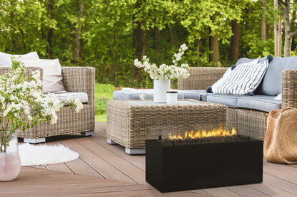 Planika Rio - Gas Feuerstelle für den Außenbereich - Tragbarer und Kompakter Gaskamin für den Garten - Außenkamin - Wetterfest - Leichte Montage - Lpg-Kraftstoff